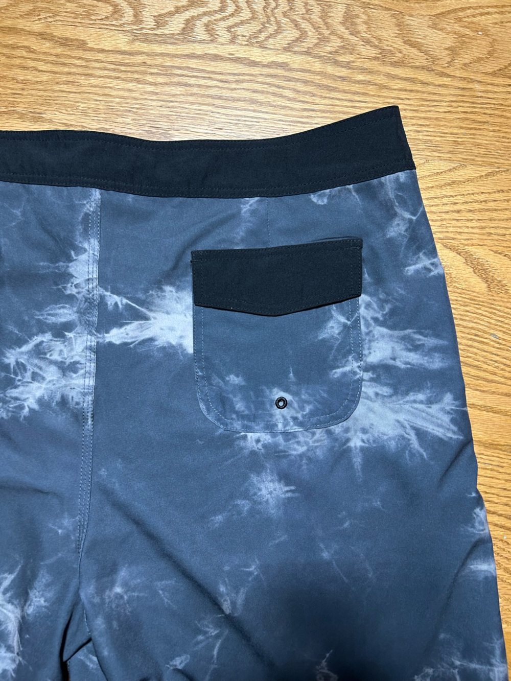 ZYIA Men’s Black & Gray Tie-Dye Swim Shorts Size XXL - Picture 7 of 9